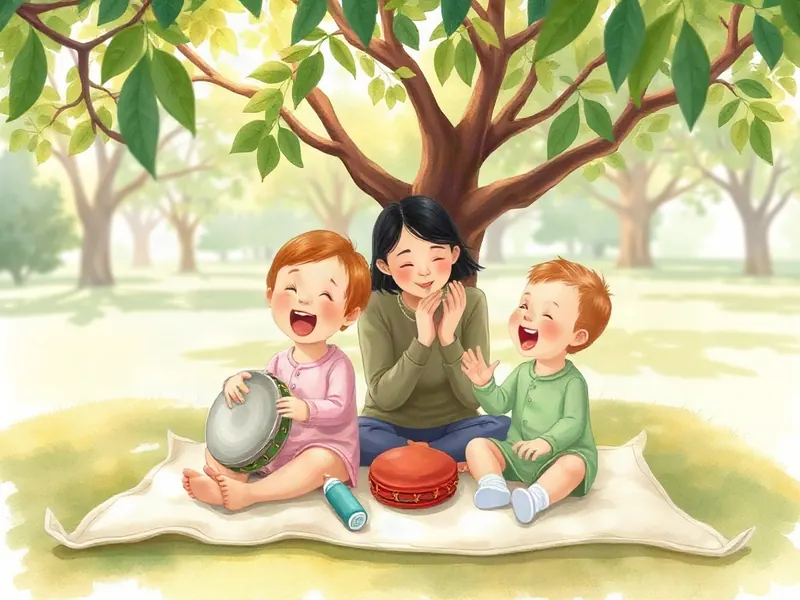 Ilustração da atividade Duo Cantado com Pandeiro na Sombra da Arvore