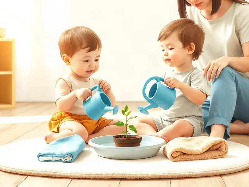 Ilustração da atividade Regador Que Enche e Esvazia: a planta bebe, a gente também
