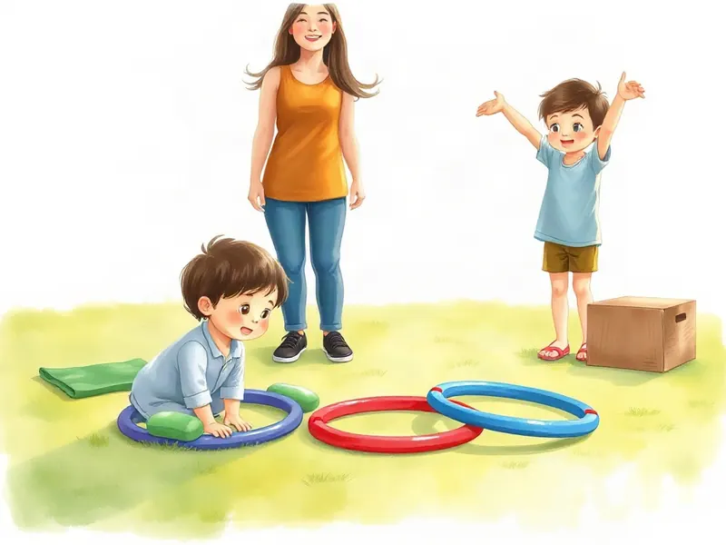 Ilustração da atividade Entra e Sai do Aro Mágico