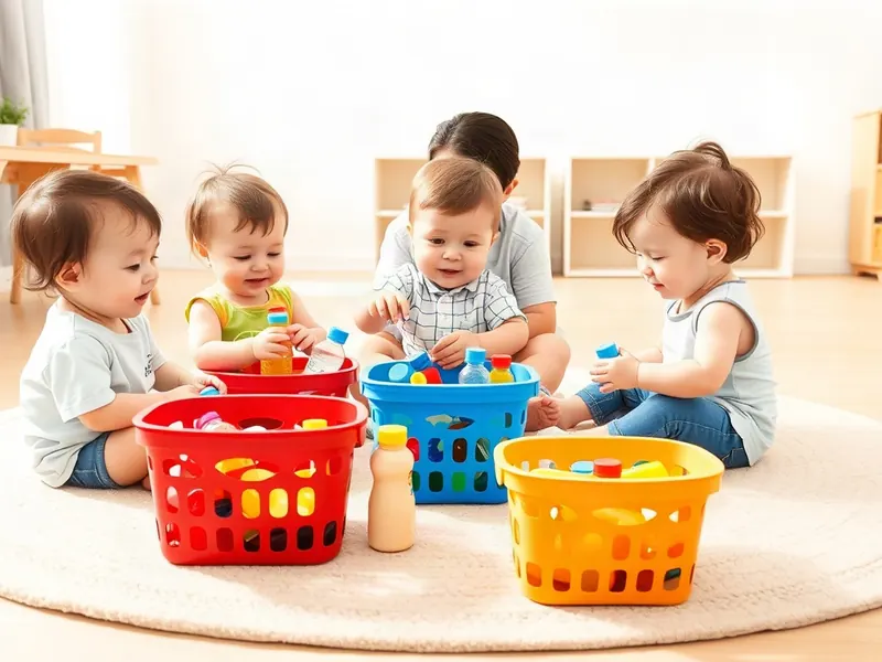 Ilustração da atividade Garrafinha Que Cabe Onde? A Cesta Colorida da Turma