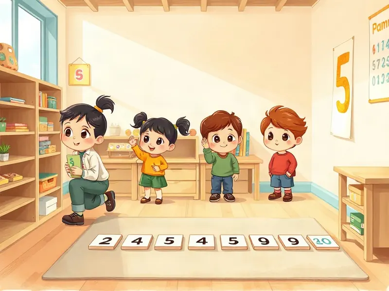 Ilustração da atividade Onde Mora o Número? Caça e Fila dos Cartões