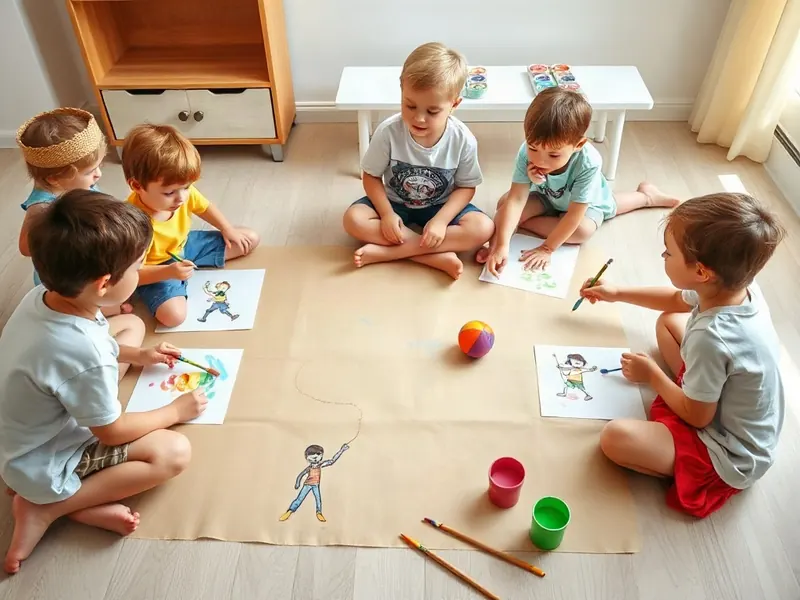 Ilustração da atividade Pintura das Brincadeiras que Vêm de Longe