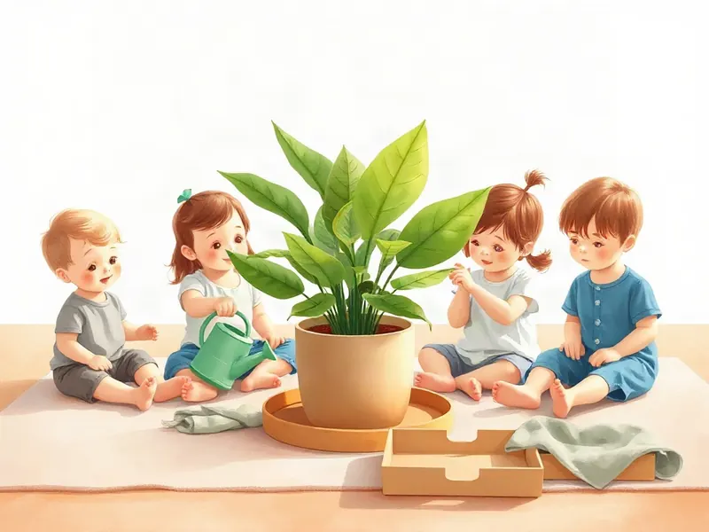 Ilustração da atividade Regando a Plantinha Atenta: quantas folhas nasceram hoje?