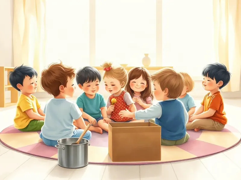 Ilustração da atividade Quem Está Batendo? Escuta de Olhos Fechados