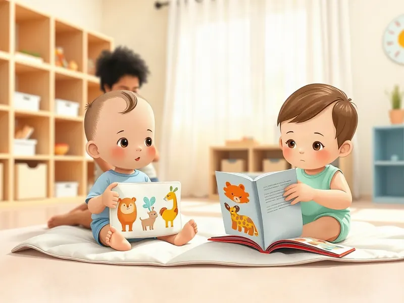 Ilustração da atividade Mãos que Folheiam: Livro e Revista no Chão Macio