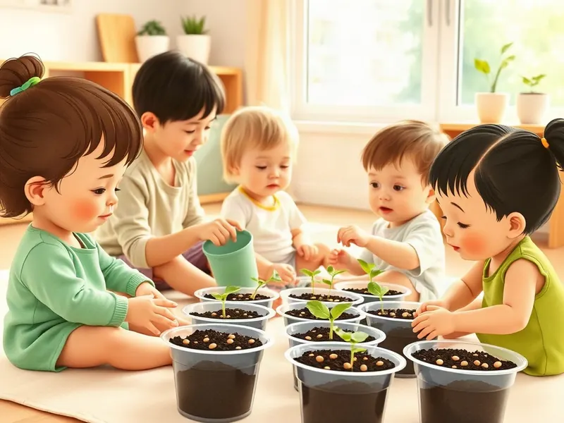 Ilustração da atividade Plantinha Que Cresce Com Terra e Água