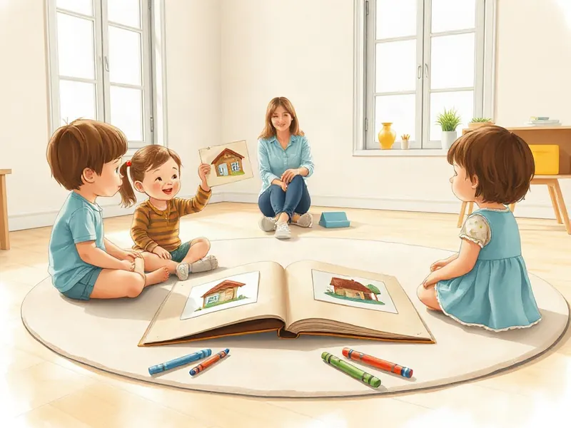Ilustração da atividade Meu Lar em Retratos: a Historinha do Álbum da Turma