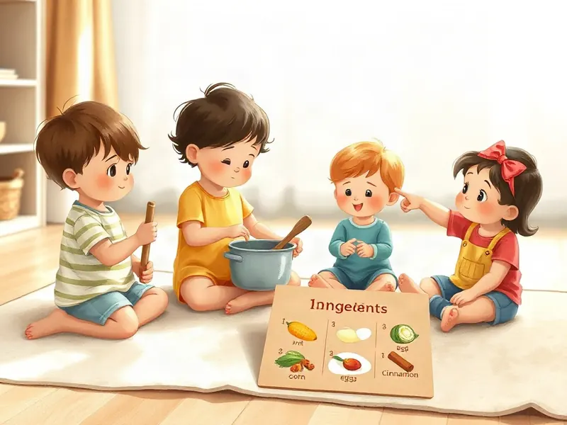 Ilustração da atividade Cozinha de Histórias: o Bolo da Vovó que Vira Reconto