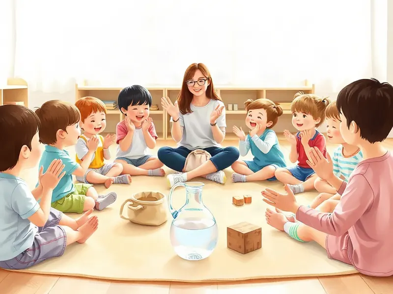Ilustração da atividade Trava-Língua de Mãos Dadas: a Roda que Pula Sílaba