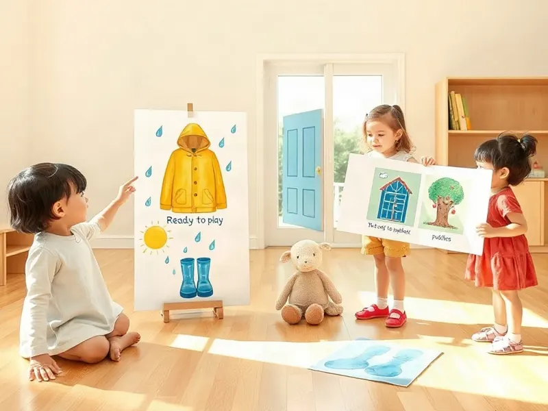 Ilustração da atividade A saída da Nina depois da chuva