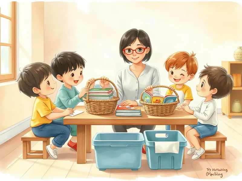 Ilustração da atividade Biblioteca dos Dois Cestos