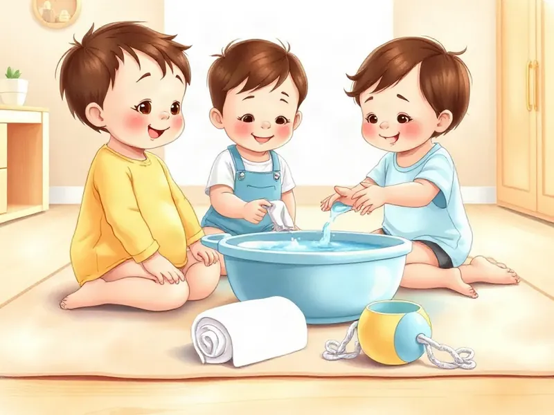 Ilustração da atividade Mãozinhas Lavadeiras