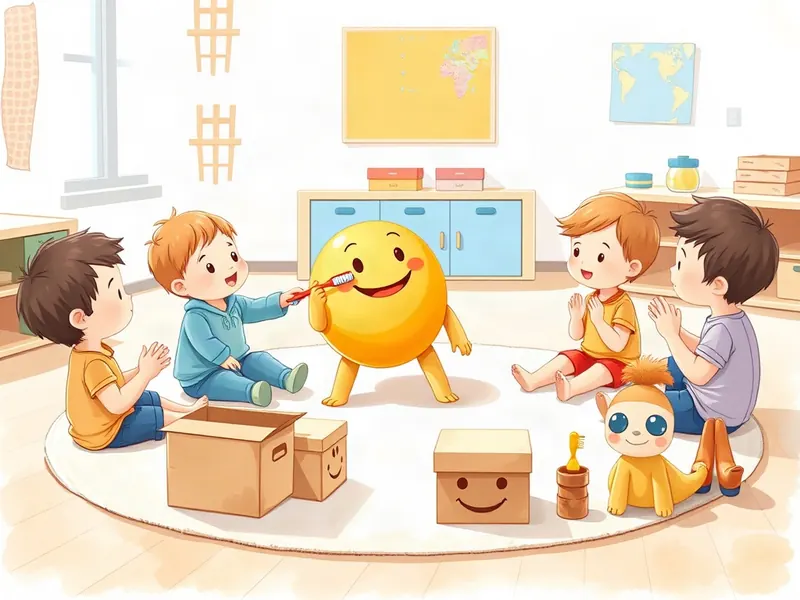 Ilustração da atividade Escovinha Detetive: Quem Cuida do Sorriso