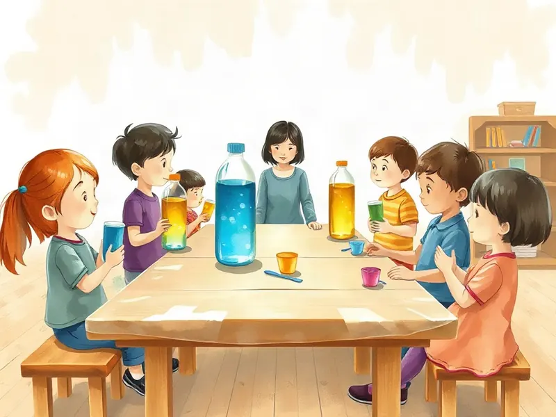 Ilustração da atividade Água com Óleo Não Dá Liga