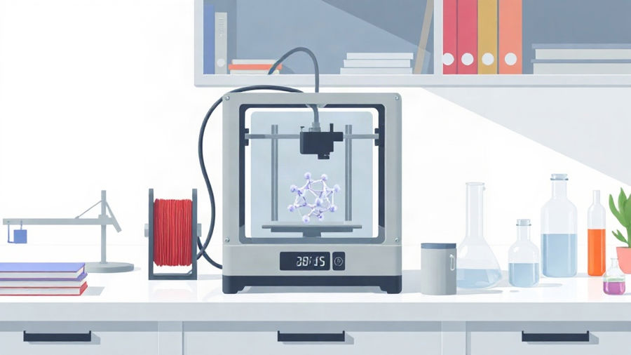 Química com computador no ensino médio: impressão 3D aproxima conceitos da prática