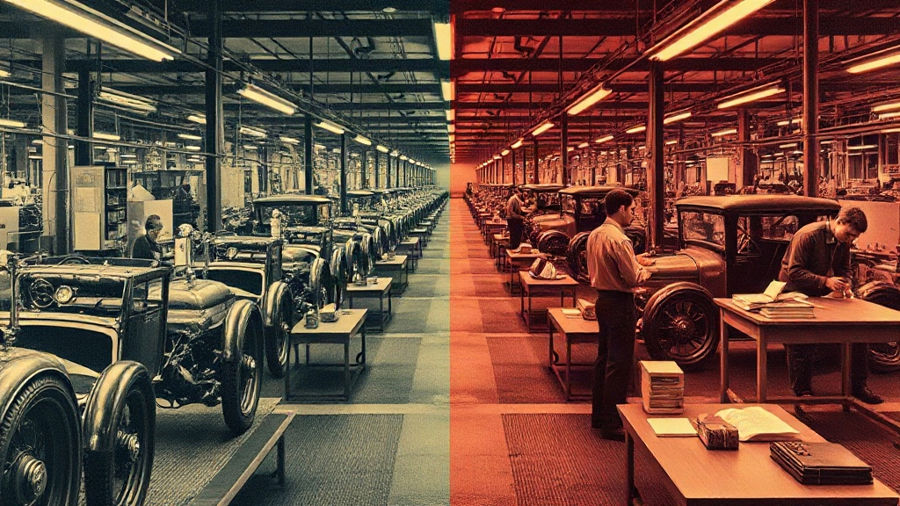 Questões sobre fordismo, taylorismo e toyotismo
