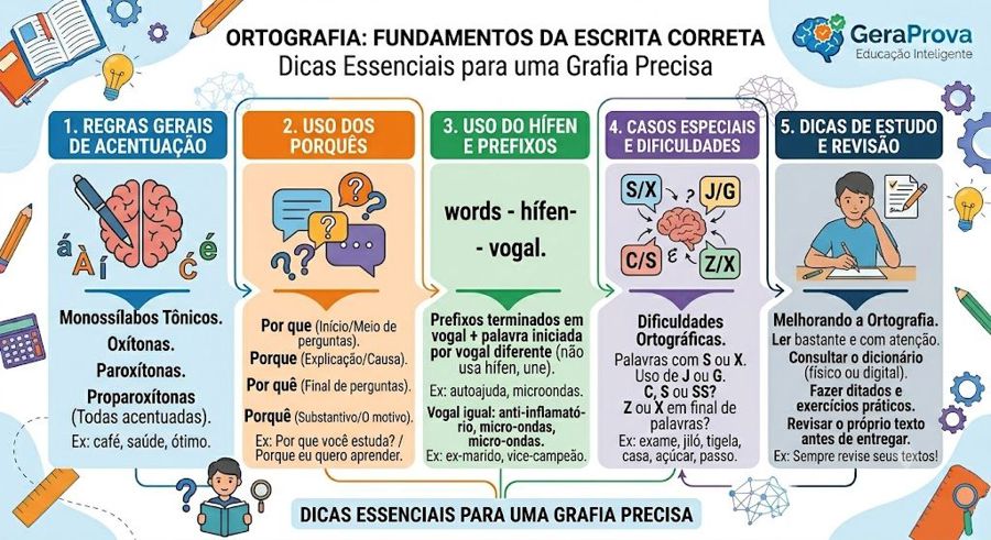 Ortografia: exercícios resolvidos com as regras que mais confundem