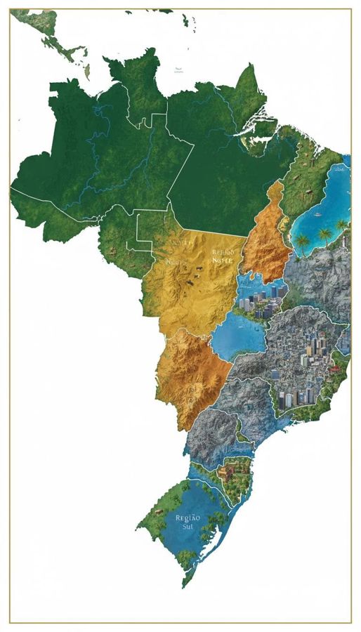Regiões do Brasil: exercícios resolvidos com gabarito