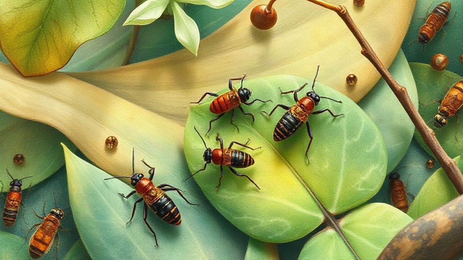 Unesp 2024: três insetos da mesma espécie e biodiversidade