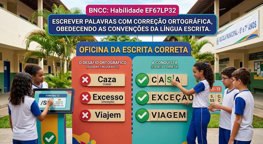 EF67LP32: como trabalhar ortografia com questões prontas