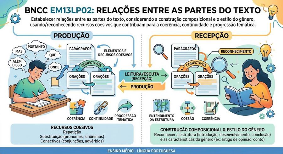 EM13LP02: o que a habilidade da BNCC pede e como avaliar