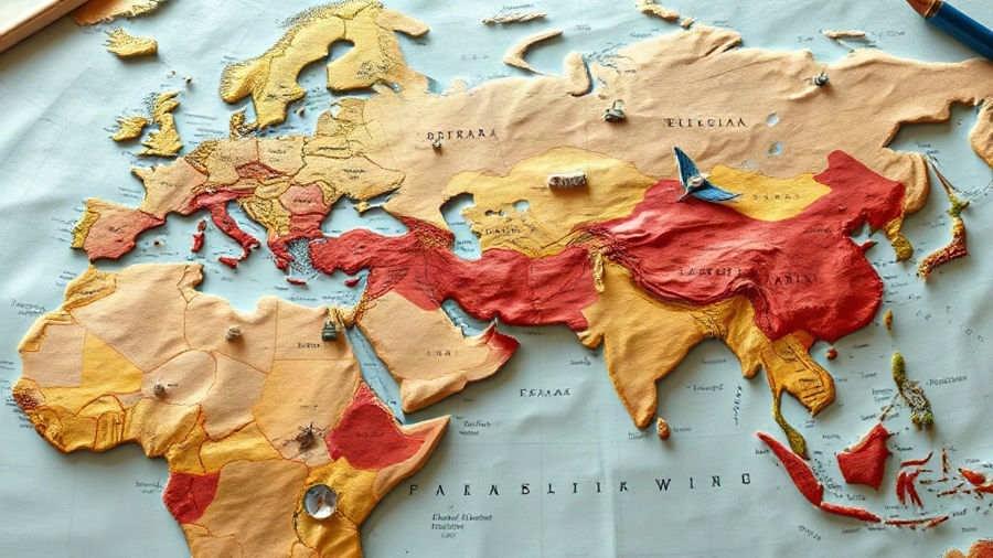 Divisão do mundo em Ocidente e Oriente na Geografia