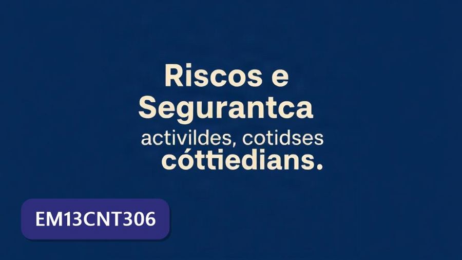 Atividades sobre Riscos e Segurança em Atividades Cotidianas com gabarito — 1ª série, 2ª série, 3ª série, ENEM, FUVEST, UEL, UNESP (EM13CNT306)
