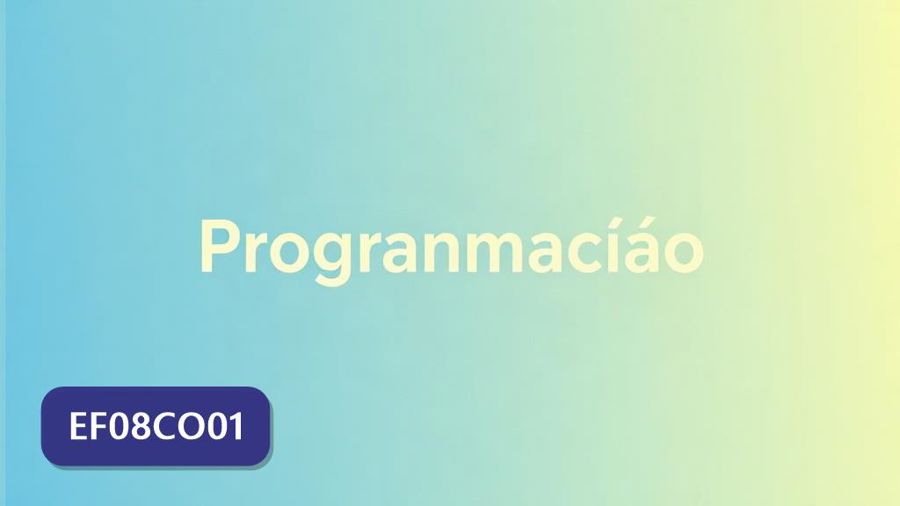 Atividades sobre Programação com gabarito — 8º ano (EF08CO01)