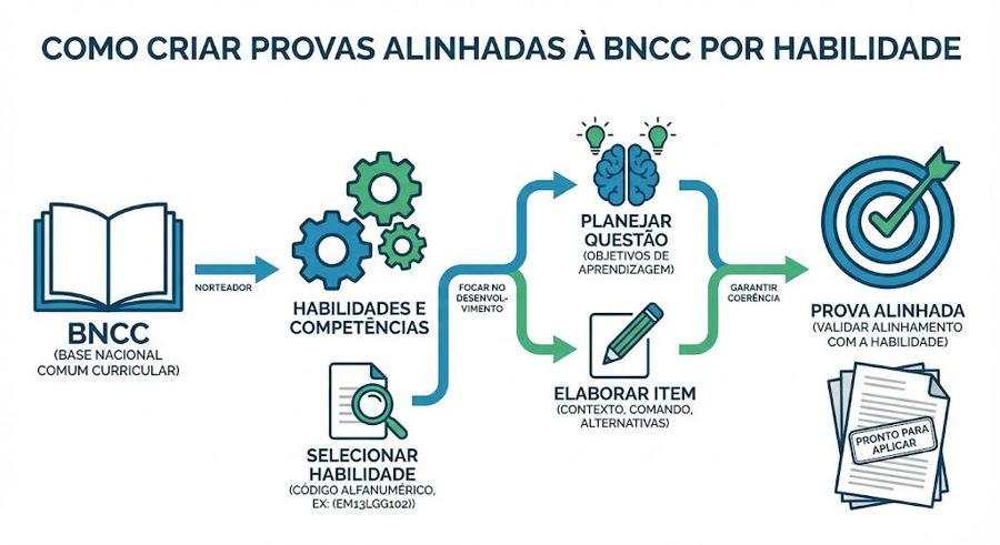 Como Criar Provas Alinhadas a BNCC por Habilidade: Guia Passo a Passo