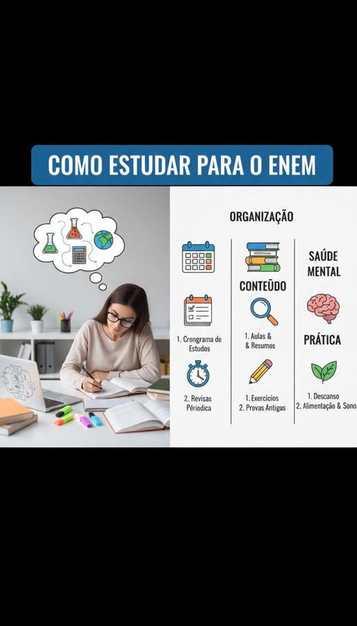 Como estudar para o ENEM: guia prático com questões e rotina