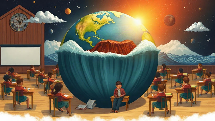 Atividades sobre atmosfera, fenômenos naturais e placas tectônicas para o 7º ano com gabarito