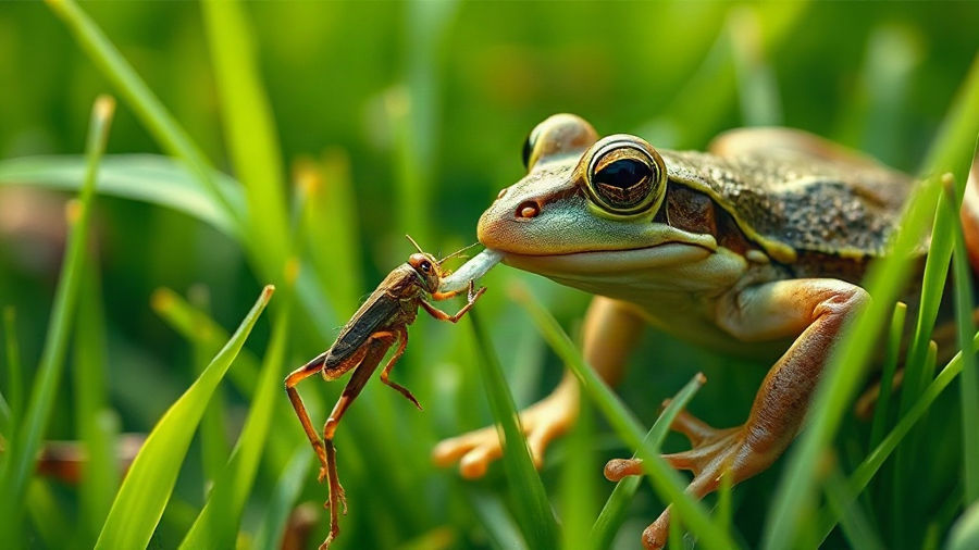 Sapo come gafanhoto? Entenda a cadeia alimentar
