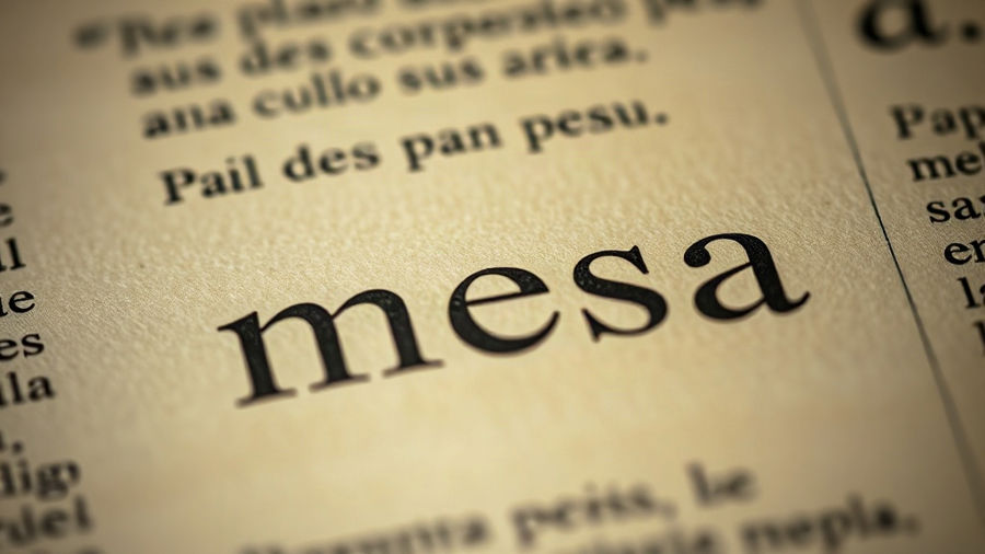 Mesa é oxítona, proparoxítona ou paroxítona?