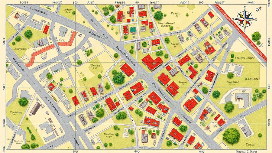 Atividades sobre elementos de um mapa para o 4º ano com gabarito