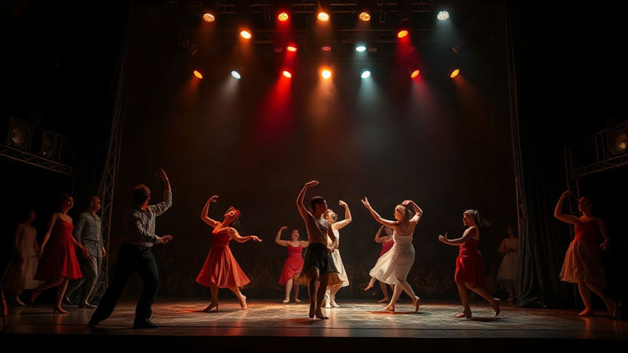 Quais são os quatro elementos cênicos da dança?