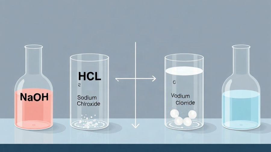 HCl + NaOH → NaCl + H₂O: neutralização explicada