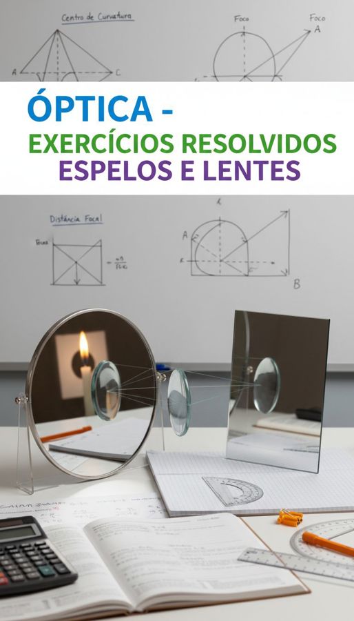 Óptica: exercícios resolvidos de espelhos e lentes
