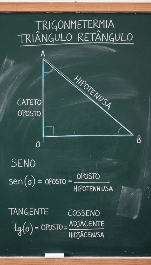 Trigonometria no triângulo retângulo: seno, cosseno e tangente