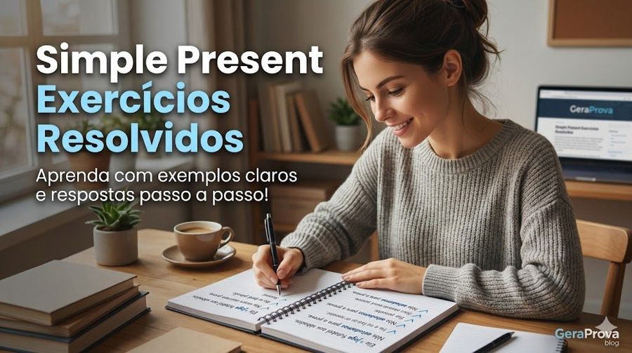 Simple present: exercícios resolvidos com gabarito para usar em aula