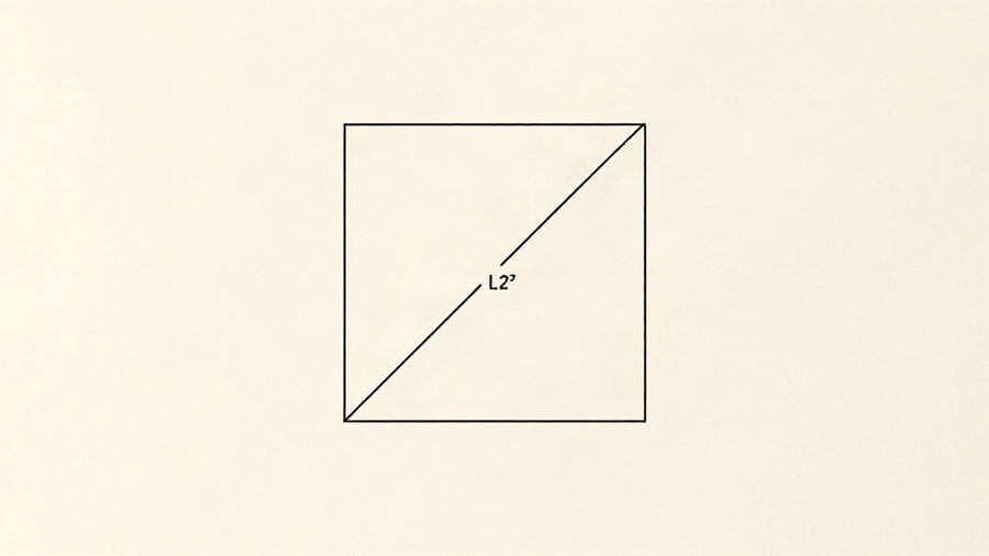 Diagonal do quadrado: por que é lado vezes raiz de 2?