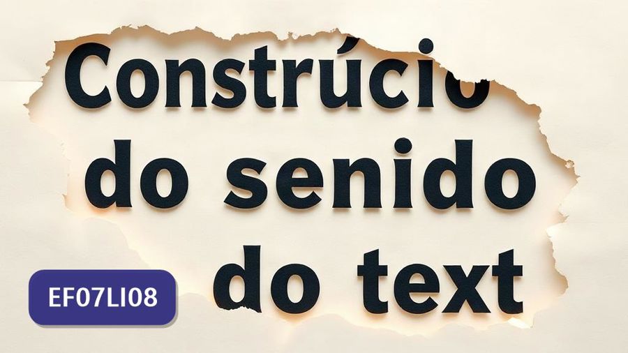 Atividades sobre Construção do sentido global do texto com gabarito — 7º ano (EF07LI08)